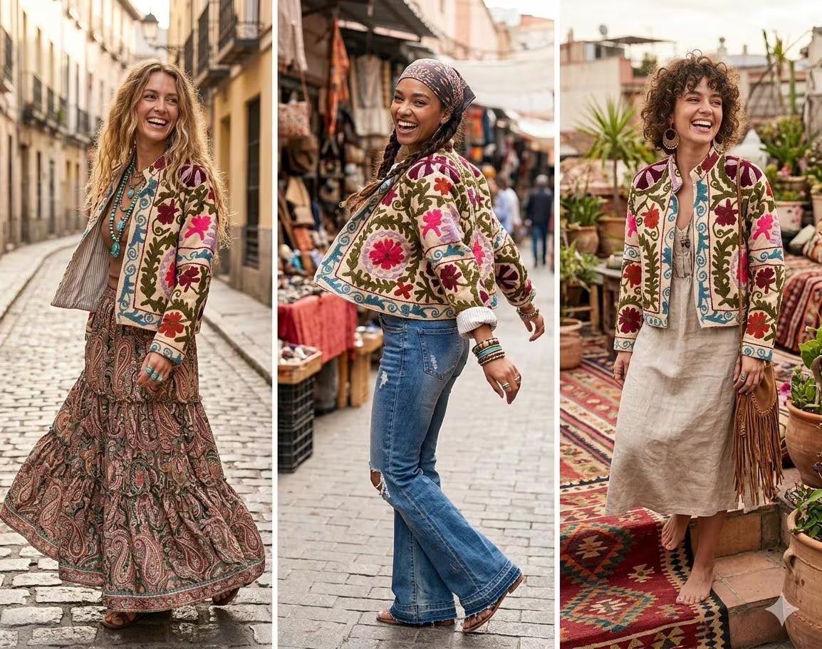 Bloom Reversible Embroidered Jacket