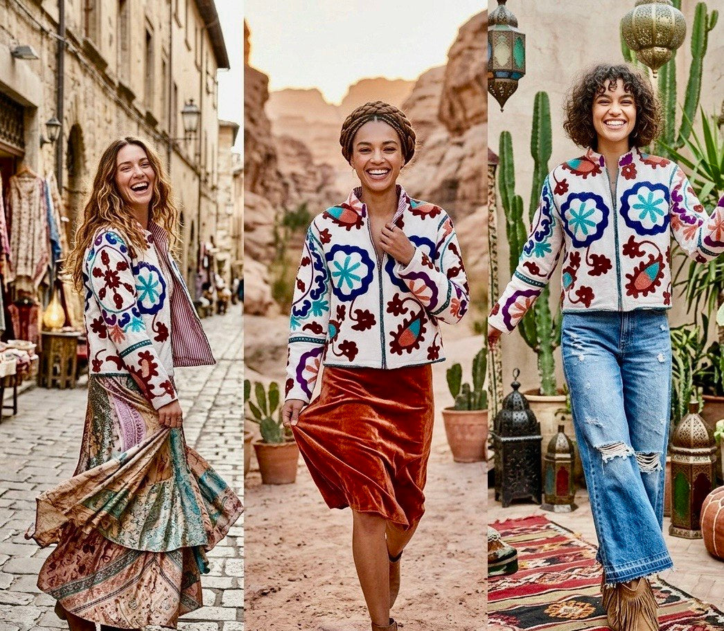 Bloom Reversible Embroidered Jacket
