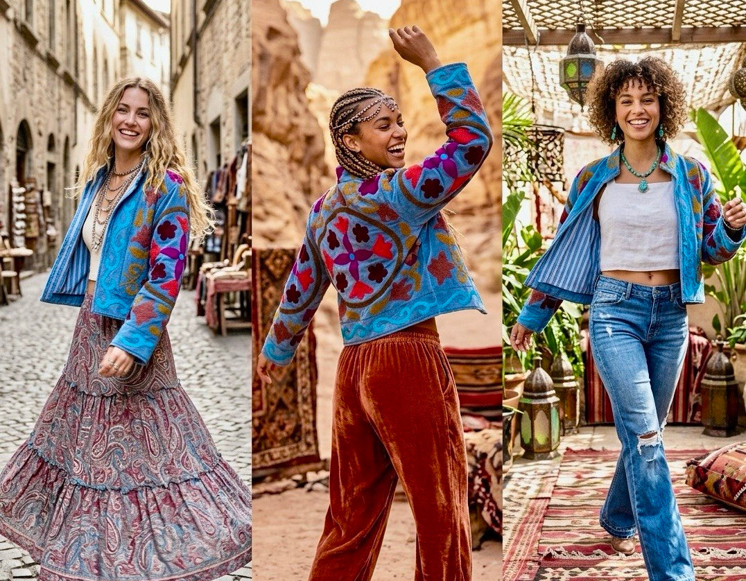 Bloom Reversible Embroidered Jacket