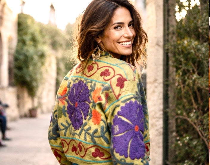 Bloom Reversible Embroidered Jacket