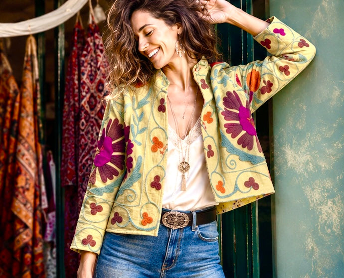 Bloom Reversible Embroidered Jacket