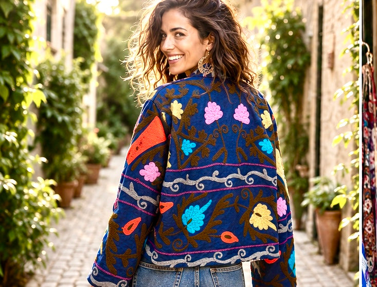 Bloom Reversible Embroidered Jacket (Copy 2)