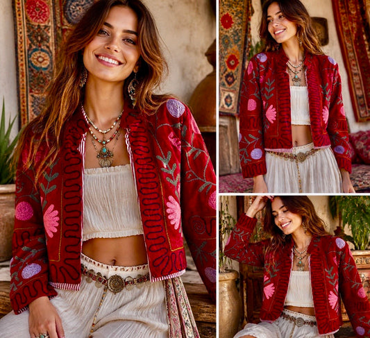 Bloom Reversible Embroidered Jacket