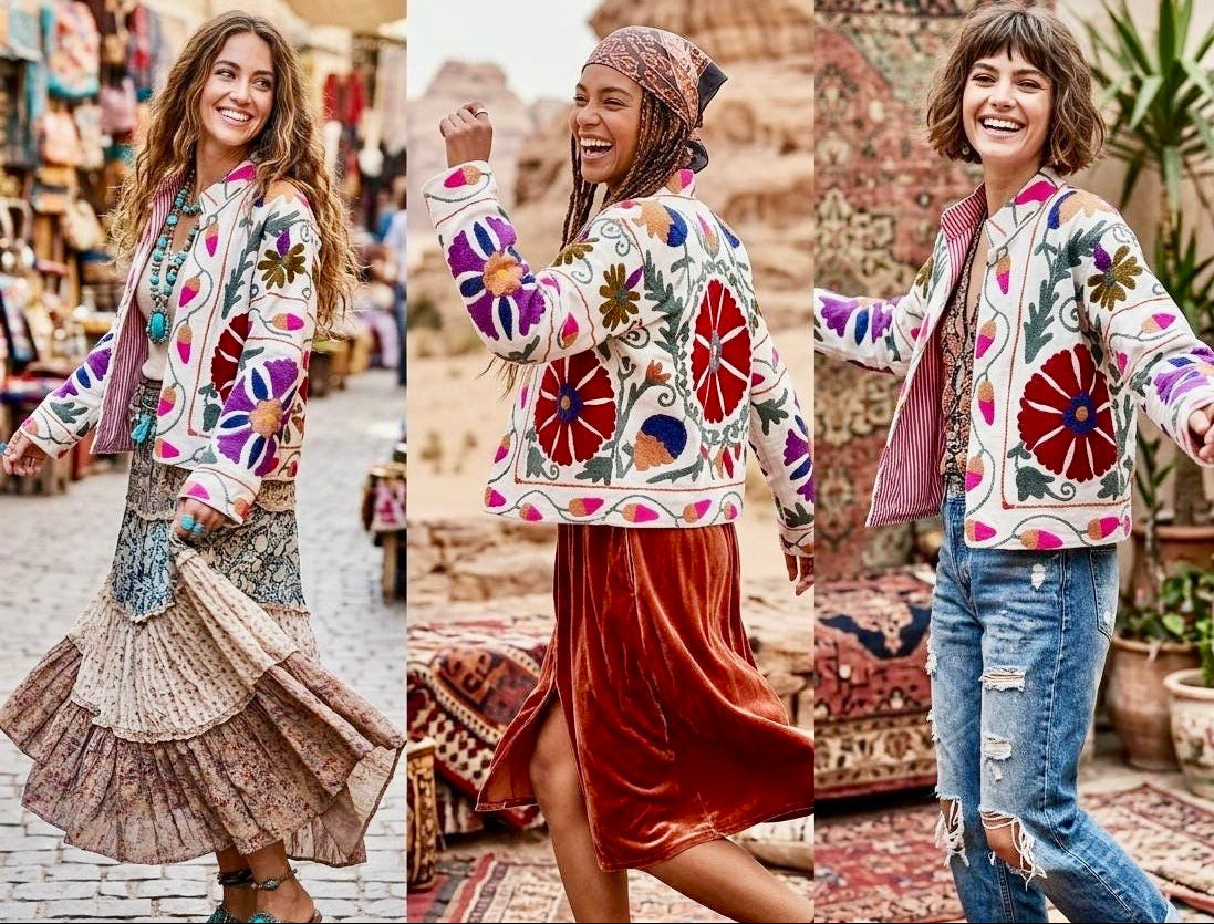 Bloom Reversible Embroidered Jacket