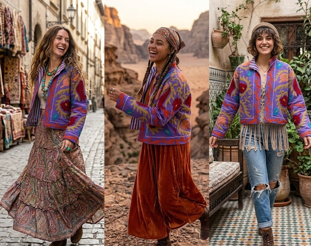 Bloom Reversible Embroidered Jacket