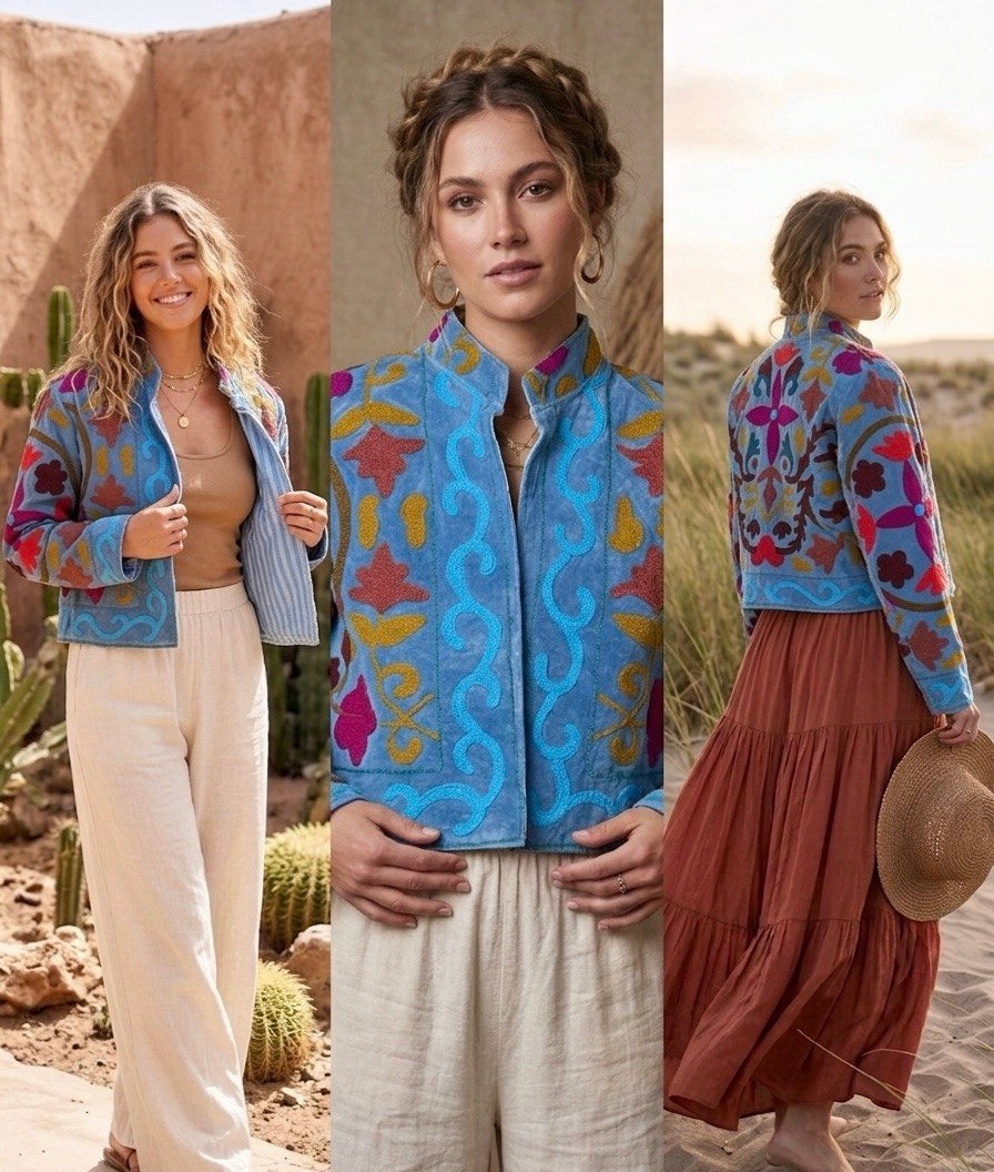 Bloom Reversible Embroidered Jacket